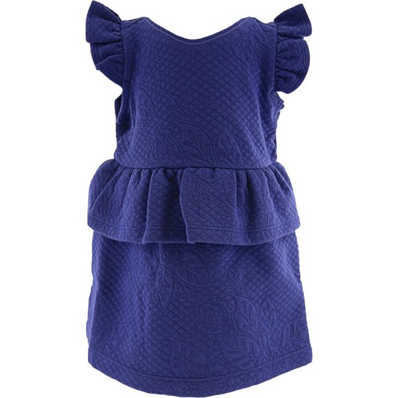 Janie and Jack Other - Janie And Jack Blue Quilted Peplum Dress Playwear